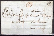 1839 lettera piegata usato  Spedire a Italy