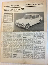 Triumph 1300 service for sale  ANDOVER