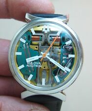 Usado, RELÓGIO MASCULINO RARO ACCUTRON 214 SPACEVIEW AÇO INOXIDÁVEL TUNING FORK M6 comprar usado  Enviando para Brazil