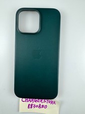 Capa de couro original genuína Apple com Magsafe para iPhone 14/13 verde floresta comprar usado  Enviando para Brazil