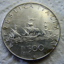 Moneta argento 500 usato  Concordia sulla Secchia
