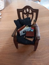 Padded wooden chair for sale  WARWICK