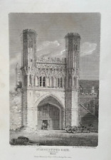 Antique print canterbury for sale  LLANELLI