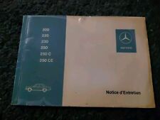 Manuel entretien mercedes d'occasion  Créteil