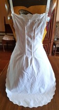 Apron white cotton d'occasion  Expédié en Belgium