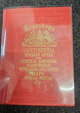 Bradshaws continental railway for sale  SHANKLIN