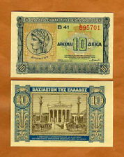 Usado, Grécia 10 dracmas 1940 P-314 Segunda Guerra Mundial Unc comprar usado  Enviando para Brazil