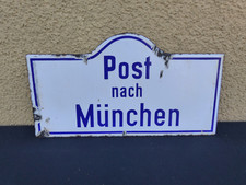 Uraltes emailschild post gebraucht kaufen  Herzogenaurach