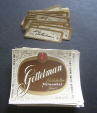 Lote Atacado de 100 Vintage Antigo - GETTELMAN - MINI RÓTULOS DE CERVEJA - Milwaukee comprar usado  Enviando para Brazil