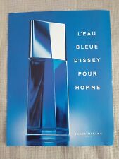 Publicité papier Parfum. Perfume Ad Issey Miyake L'eau Bleue de 2004 segunda mano  Embacar hacia Argentina