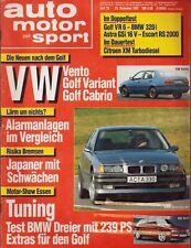 auto motor und sport 25/1991, u.a. VW Golf VR6, BMW 320i, Opel Astra GSi 16V, usado comprar usado  Enviando para Brazil