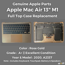 Apple MacBook Air 13" M1 2020, Capa Superior com Bateria e TouchPad Ouro Rosa A2337, A+ comprar usado Apple MacBook Air 13" M1 2020, Capa Superior com Bateria e TouchPad Ouro Rosa A2337, A+ comprar usado  Enviando para Brazil