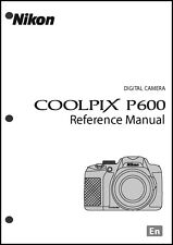 Câmera Digital Nikon CoolPix P600 REFERÊNCIA Manual do Usuário Instruções comprar usado  Enviando para Brazil