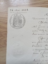 Document année 1854 d'occasion  Venarey-les-Laumes