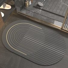 Tapete de banho de secagem rápida tapete super absorvente capacho de entrada de pele antiderrapante para casa comprar usado  Enviando para Brazil