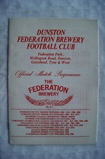 1990 programme dunston for sale  STOKE-ON-TRENT