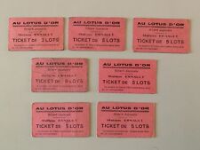 Lot anciens tickets d'occasion  La Séguinière