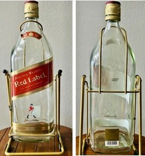 Usado, Garrafa vazia Johnnie Walker etiqueta vermelha 1/2 galão em display de berço giratório 18"" comprar usado  Enviando para Brazil
