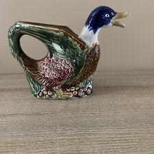 Majolica mallard duck for sale  Charles Town