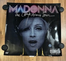 Usado, Pôster promocional DVD Madonna Confessions Tour 3 pés x 3 pés raro!! comprar usado  Enviando para Brazil