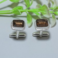 Abotoaduras feitas à mão de prata esterlina 0,925 pedra preciosa topázio esfumaçado, usado comprar usado Abotoaduras feitas à mão de prata esterlina 0,925 pedra preciosa topázio esfumaçado, usado comprar usado  Enviando para Brazil