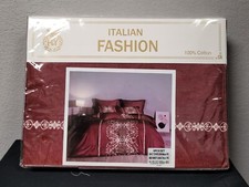 Conjunto de capa de edredom queen size moda italiana 6 peças design #HY-2901 vermelha comprar usado  Enviando para Brazil