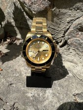 Usado, Relógio masculino automático Orient Japan mergulhador cristal AAA 21 joias preto-ouro comprar usado  Enviando para Brazil