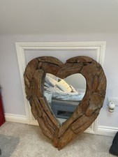Driftwood mirror heart for sale  SWANAGE