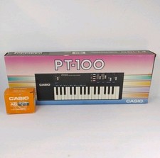 Antigo Casio PT-100 Teclado Eletrônico Piano Testado Funciona Com Adaptador comprar usado  Enviando para Brazil