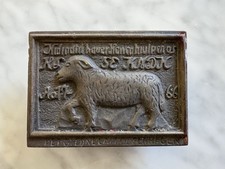 Antiquebronze plaque golden for sale  LONDON