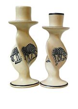 Zebra soapstone candle for sale  Topeka