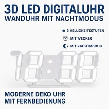 Led digitaluhr wanduhr gebraucht kaufen  Wallerstein
