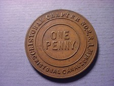 Masonic penny cristobal for sale  USA