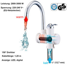 Mauk digitaler wasserhahn gebraucht kaufen  St Ingbert