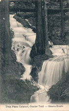 CATARATA DE PINHEIROS GÊMEOS, TRILHA GLACIER - ROTA SHASTA. SHASTA SPRINGS, CA. comprar usado  Enviando para Brazil