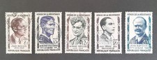 Selos usados de Heróis da Resistência da França 1957 SG1329 - 1333 comprar usado  Enviando para Brazil