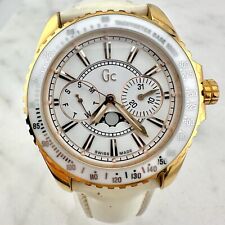 GUESS COLLECTION Moonphase Relógio Fabricado na Suíça Moldura Cerâmica GC 41006M Nova Bateria, usado comprar usado  Enviando para Brazil
