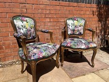 Vintage reupholstered chairs for sale  STRATFORD-UPON-AVON