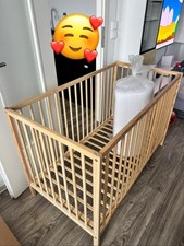 Kinderbett holz matratze gebraucht kaufen  Leipzig