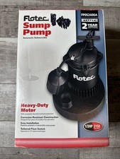 Flotec sump pump for sale  West Mansfield
