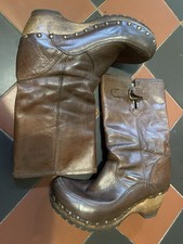 Vintage leather clog for sale  PENMAENMAWR