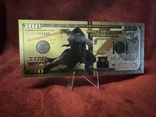 Nota colecionável folheada a ouro 24k Kylo Ren Star Wars comprar usado  Enviando para Brazil