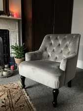 Compact grey velvet for sale  SUNBURY-ON-THAMES