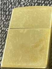 Zippo solid brass for sale  SCUNTHORPE