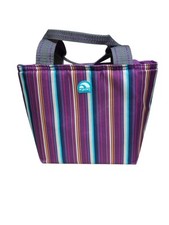 Igloo Isolado Mini Bolsa Tote de Almoço Roxa Listrada Alça Dupla Zíper Trabalho Escolar comprar usado  Enviando para Brazil