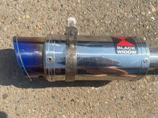 Black widow exhaust for sale  CHELMSFORD