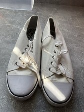 Ladies white plimsolls for sale  DARTFORD