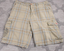Shorts masculino vintage Quiksilver 36 xadrez carga bronzeado Y2K skate rua hip hop comprar usado  Enviando para Brazil