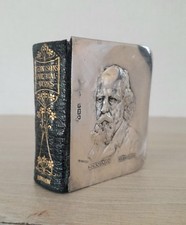 Usado, STUNNING ANTIQUE MINIATURE HALLMARKED SILVER POETICAL WORKS OF LONGFELLOW, c1900 comprar usado  Enviando para Brazil