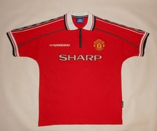Camisa HOME UMBRO MANCHESTER UNITED 1998-00 (M) Jersey Maillot Maglia comprar usado  Enviando para Brazil